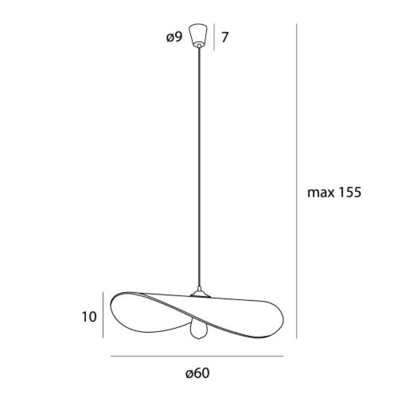 Maxlight Pan 1*E27 Diam 60cm ☀ Light24 ☀ p0585-4 ☀ Light24